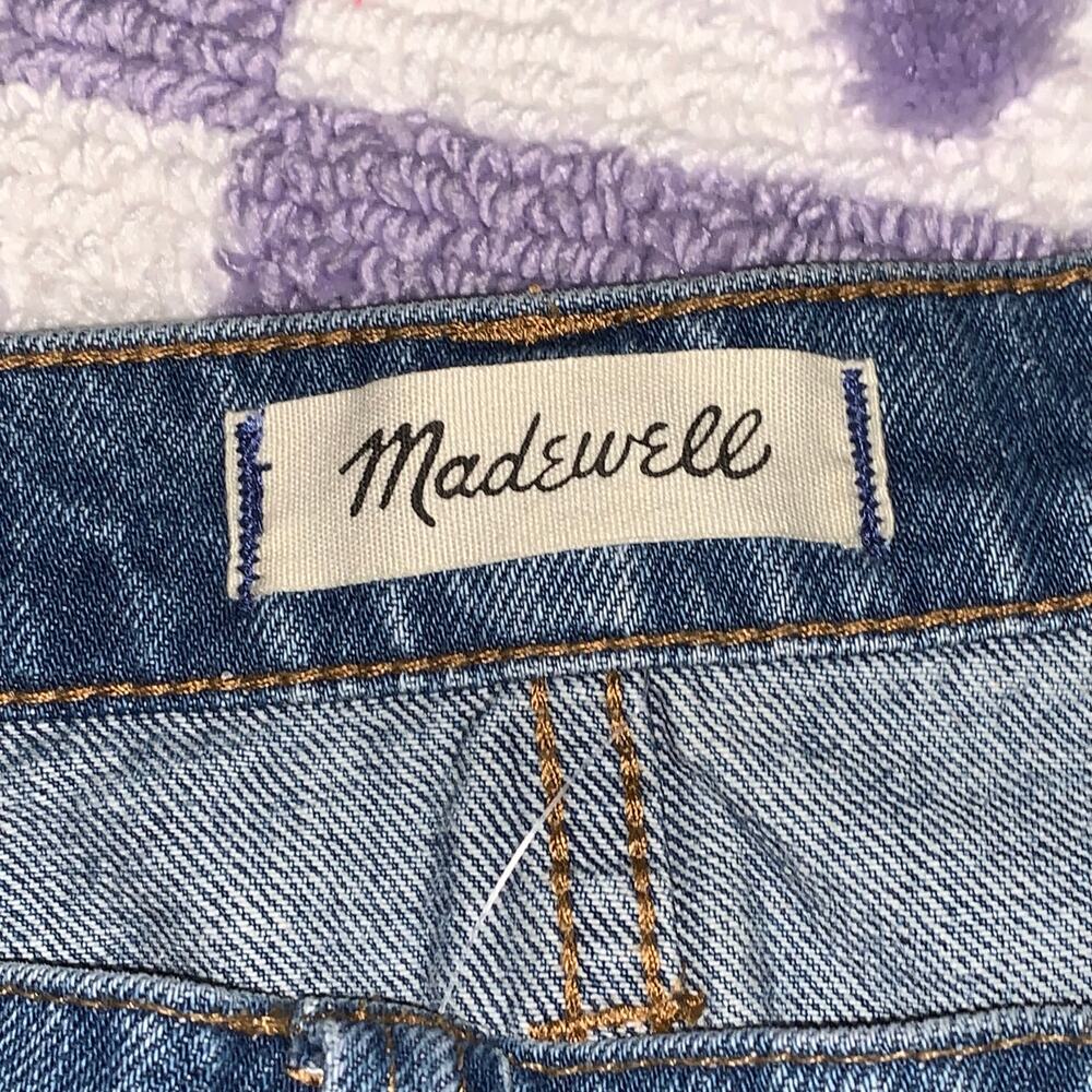 Madewell Skirt Stretch Denim A-Line Blue sz 26 - Picture 7 of 10